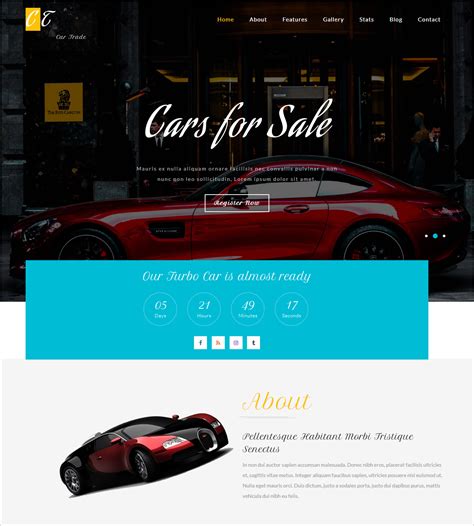 auto shop website template|free car dealership website template.